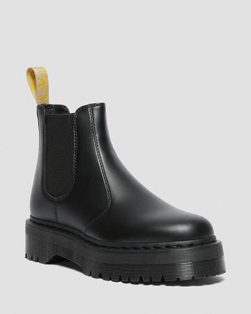 Black Men's Dr Martens Vegan 2976 Felix Platform Ankle Boots | CA 457BEX